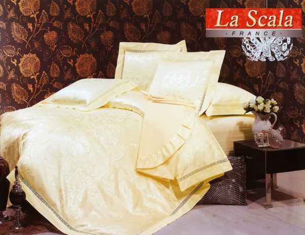 Шелковое постельное белье La Scala жаккард JP-05 Франция