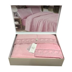 купить Постельное белье с пледом Maison Dor Reyna Розовый фото