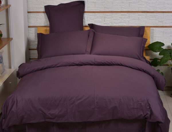 купить Однотонное постельное белье La Scala сатин S-42 Фиолетовый фото
