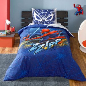 купить Подростковое постельное белье Disney TAC Spiderman Blue City Ранфорс Синий фото